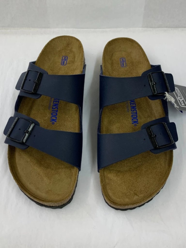 Birkenstock Arizona Blue Birko-Flor Soft Footbed Regular Width